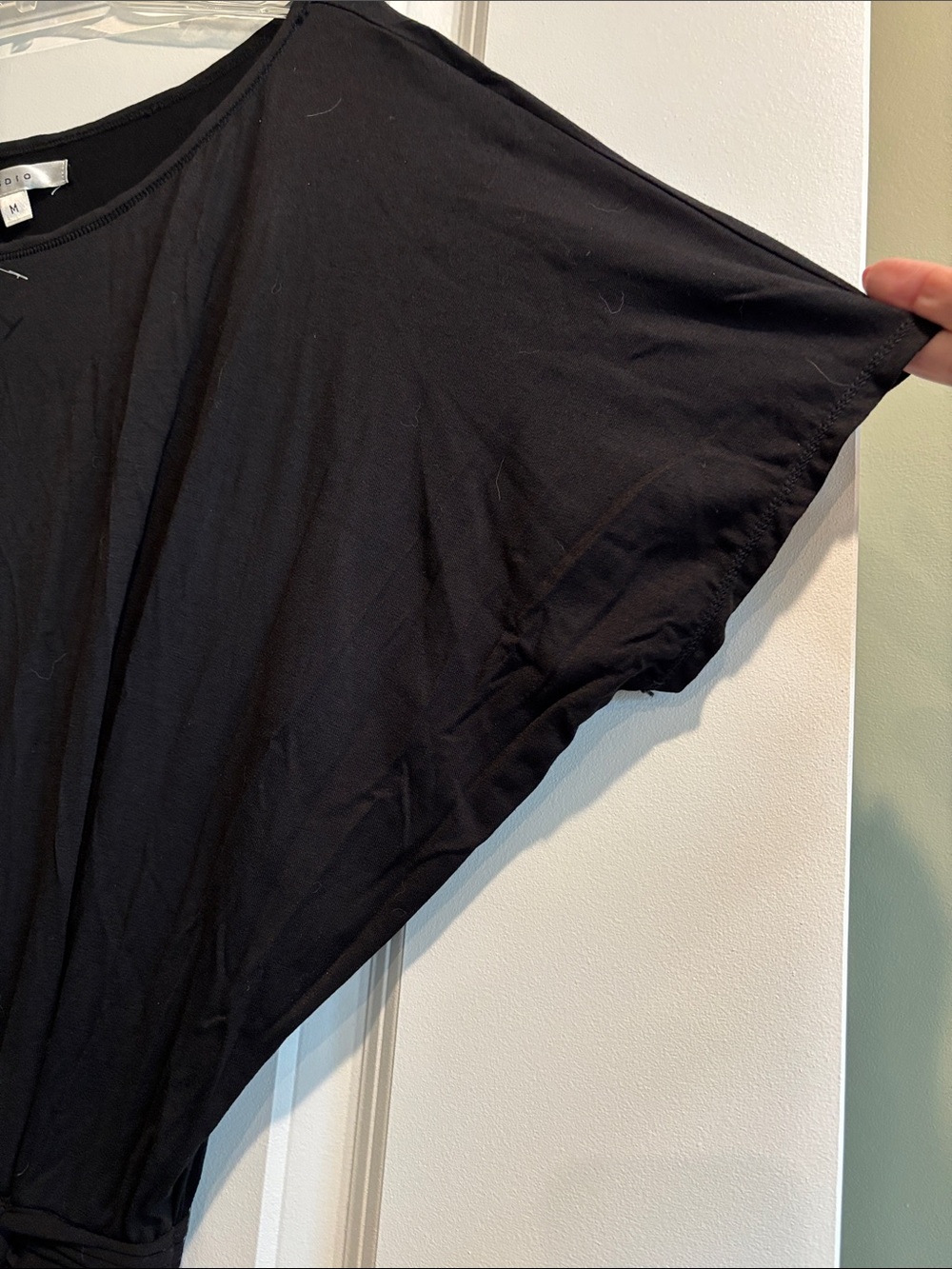 Max Studio Black Dress with Ruched Waist - Picture 4 of 11